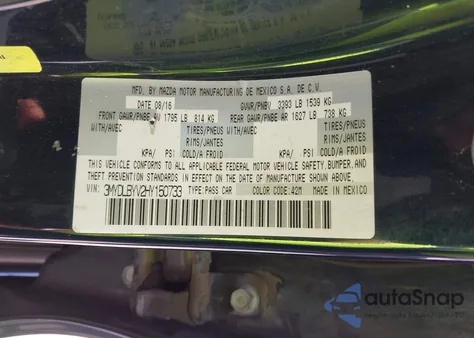 2017 Toyota Yaris Ia z USA, uszkodzony, nr VIN 3MYDLBYV2HY150733